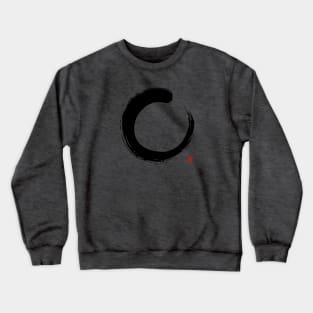 Zen Circle Enso Art with Japanese Word Love Crewneck Sweatshirt